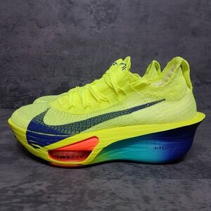 NIKE Air Zoom Alphafly Next% 3 Volt Running Shoes Womens‎ Size 6.5 Bright Yellow